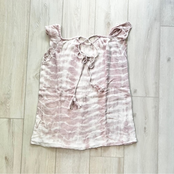 Jen’s Pirate Booty Tie Dye Tank Top w/ Ruffle Detail - Picture 1 of 3